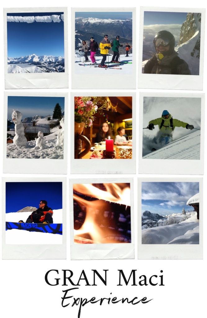 Chalet du Gran Maci Manigod : Vos activités à la Montagne ski, bonhomme de neige, freeride, snowboard, ambiance, feu de cheminée